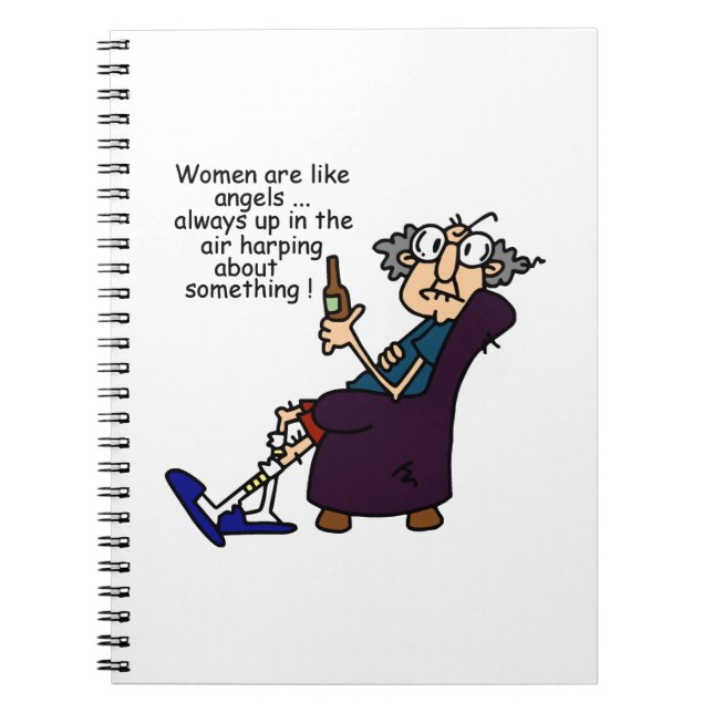 Women Are Like Angels Notebook (Front)