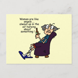 Women Are Like Angels Postcard