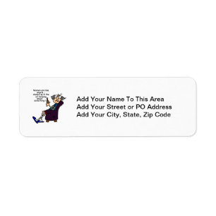 Women Are Like Angels Return Address Label