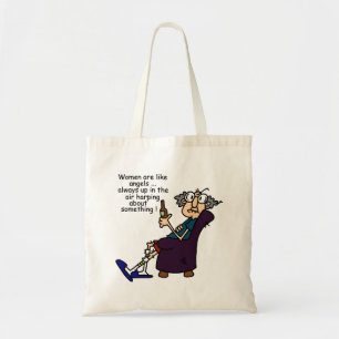 Women Are Like Angels Tote Bag