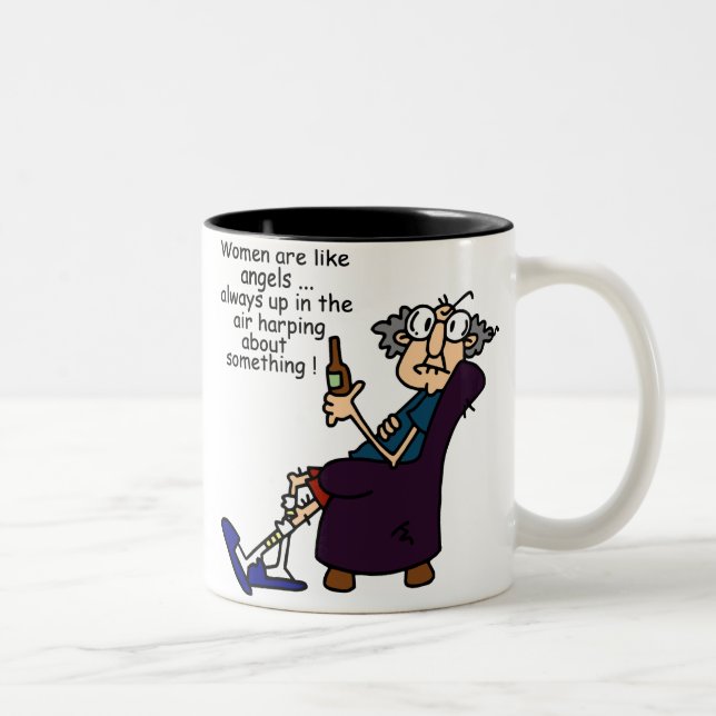 Women Are Like Angels Two-Tone Coffee Mug (Right)
