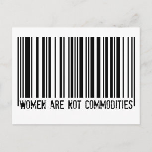 Women Are Not Commodities Postcard