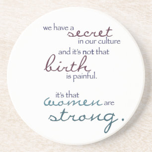 women are strong coaster