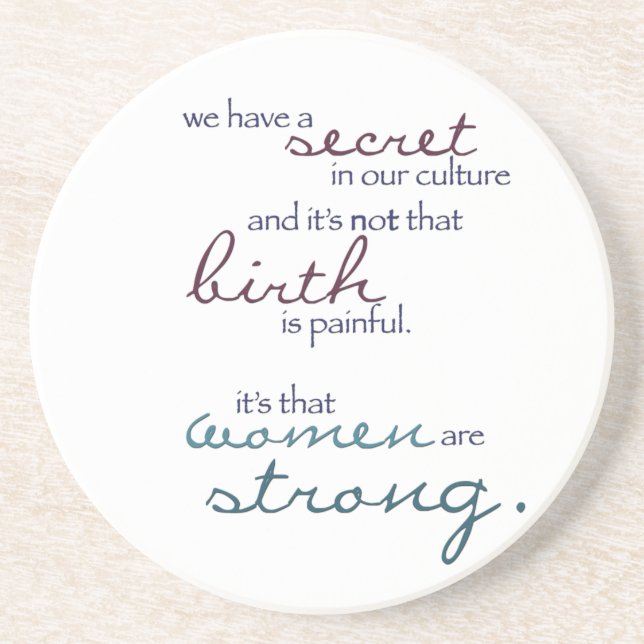 women are strong coaster (Front)