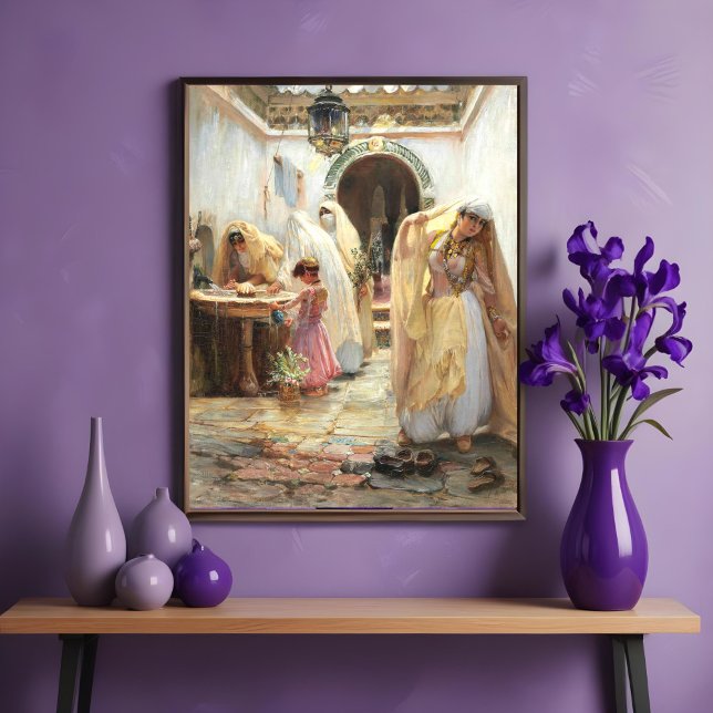 Women at the Fountain, Arthur Bridgman Fine Art Poster (Creator Uploaded)