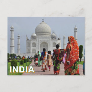 Women At The Taj Mahal Postcard