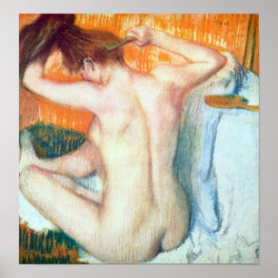 Women at the toilet by Edgar Degas Poster