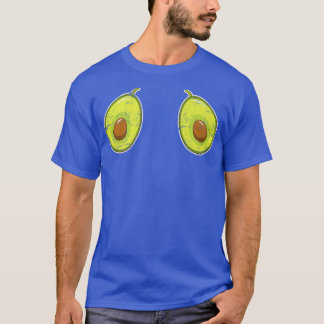Women Avocado Breasts Funny Vegan Vegetarian Breas T-Shirt