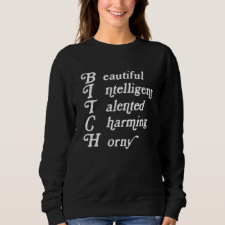 Women Beautiful Intelligent Talented Charming Horn Sweatshirt