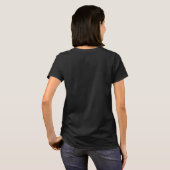 Women Black Colour Your Name Customise Gift  T-Shirt (Back Full)