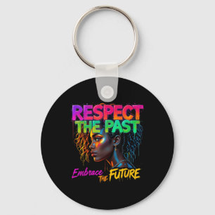 Women Black History Month Respect The Past Embrace Key Ring