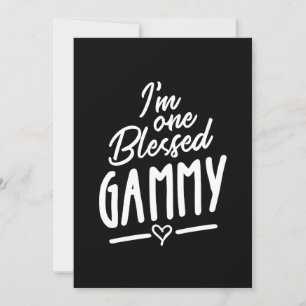 Women Blessed Gammy Grandma Gift Invitation