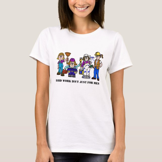 Women Blue Collar Workers T-Shirt (Front)
