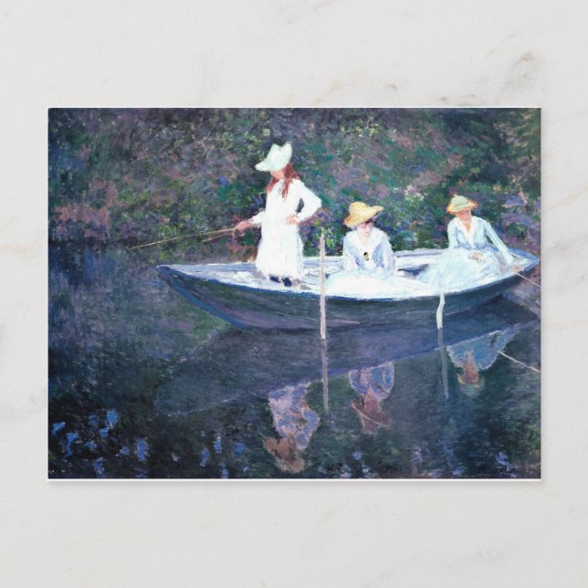 Women Boating - Claude Monet Postcard (Front)