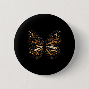 Women Butterfly Black History Month Men Women Girl 6 Cm Round Badge