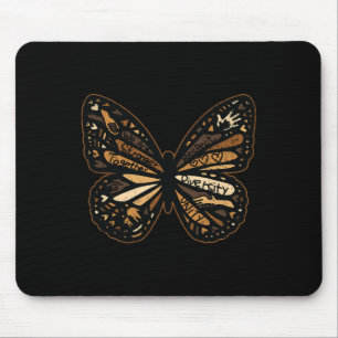 Women Butterfly Black History Month Men Women Girl Mouse Pad