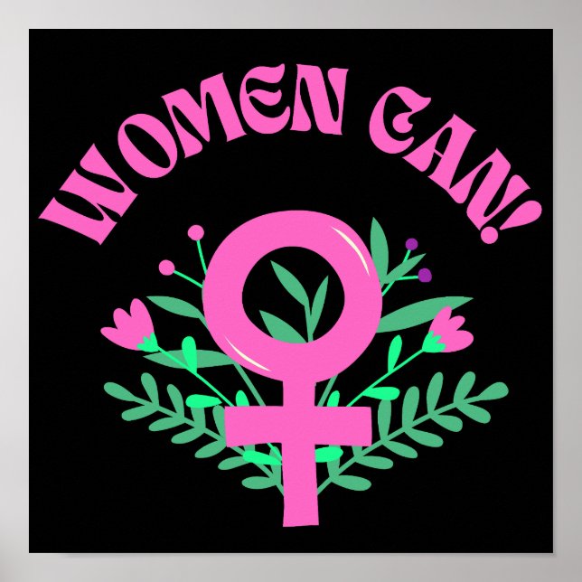 Women Can Feminist Poster (Front)
