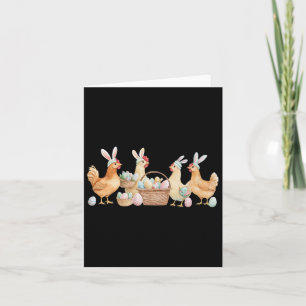 Women Chicken Lover Easter Eggs Farm Lover Toddler Card
