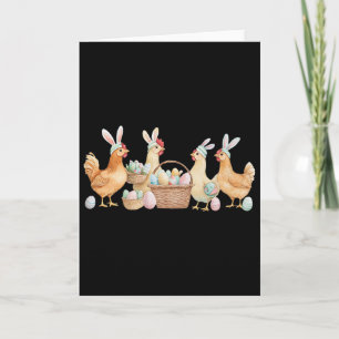 Women Chicken Lover Easter Eggs Farm Lover Toddler Card