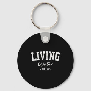 Women Christian Shirts Living Water Bible Worship Key Ring