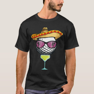 Women Cinco De Mayo Golf Byll With Sombrero Margar T-Shirt