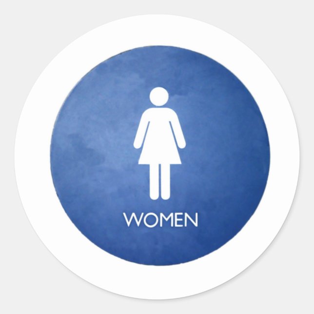 Women Classic Round Sticker (Front)