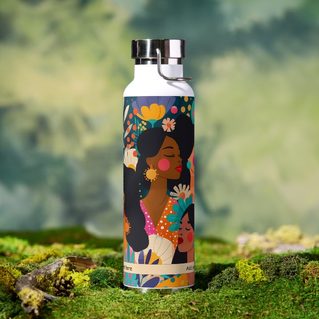 Women Colourful Artistic Spring Water Bottle (Outdoor)