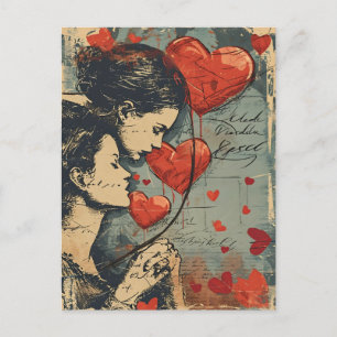 Women Couple LGBTQ Valentine's day  Postcard