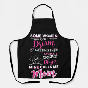 Women Cricket Funny Apron