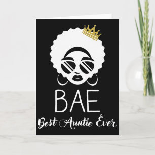 Women Cute African American Women E Best Auntie Ev Card