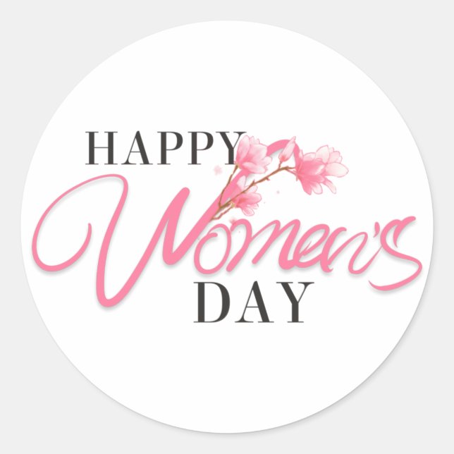 Women day sticker (Front)