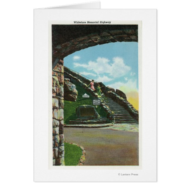 Women Descending Stairway from Summit (Front)