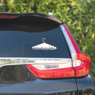 Women Deserve Better hanger sticker