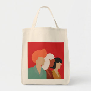 Women Diversity - Mid-Century Modern , Empowered Tote Bag