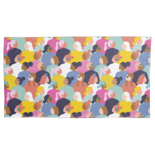 Women Diversity - Women of Various Race Pillowcase
