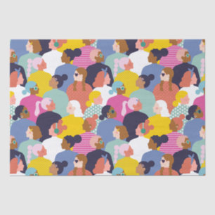 Women Diversity - Women of Various Race Tissue Paper