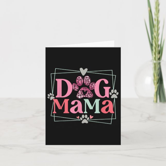 Women Dog Mama Dog And Cat Mum Furmama Mothers Day Card (Front)