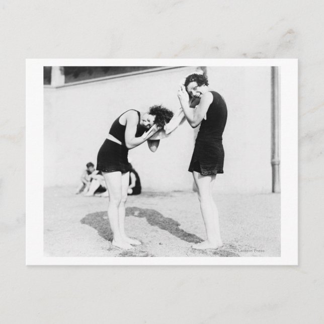 Women Drying their Hair at the Beach Postcard (Front)