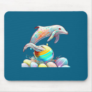 Women Easter Dolphin Easter Mouse Pad