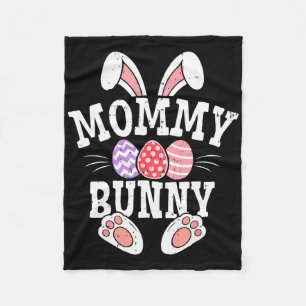 Women Easter Mummy Bunny Matching Family Easter Me Fleece Blanket
