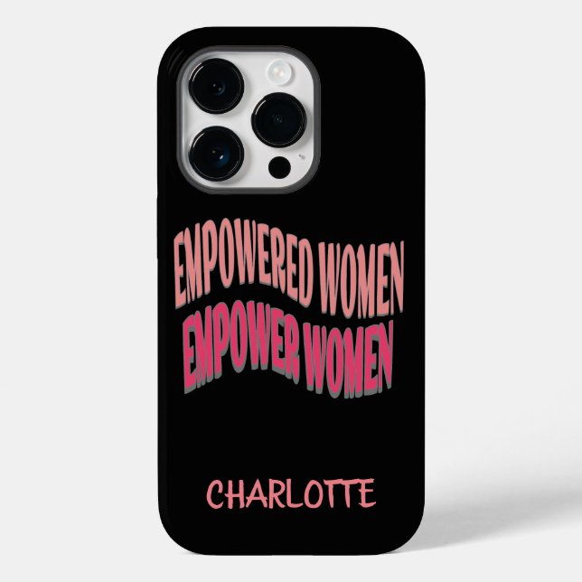 Women Empowerment  Black Case-Mate iPhone Case (Back)