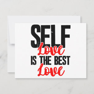 Women Empowerment Tshirts - Self Love Is The Best  Thank You Card
