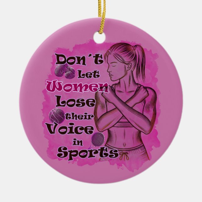Women empowerment. Women speak for themselves Ceramic Ornament (Front)
