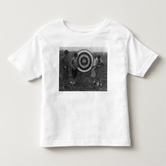 Women examining Archery Target Photograph Toddler T-Shirt (Front)