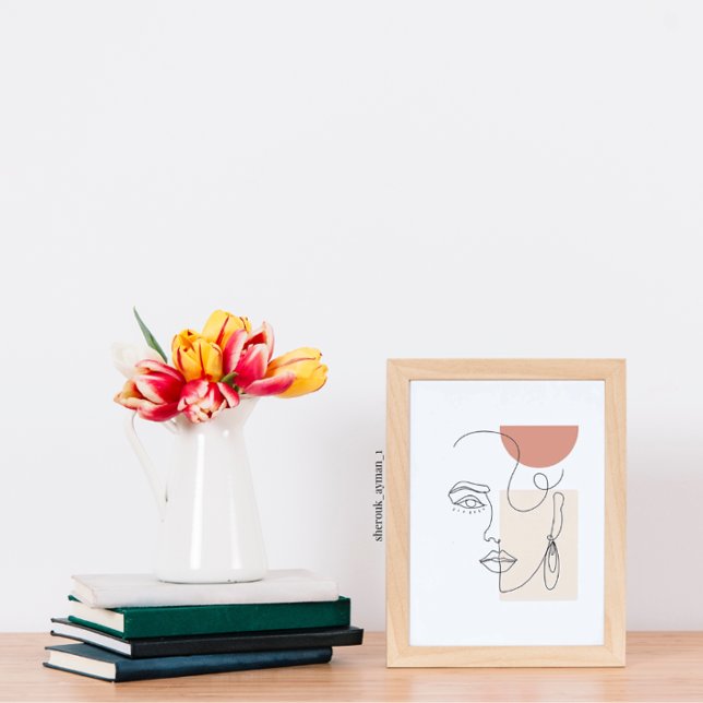 Women Face  Line Art Poster (Creator Uploaded)