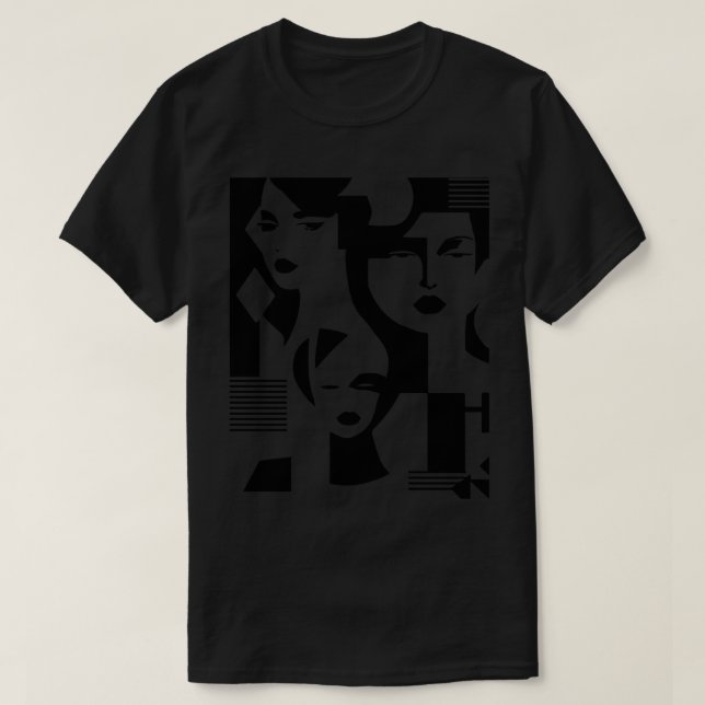 women faces T-Shirt (Design Front)