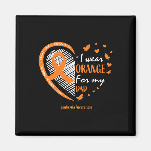 Women Father I Wear Orange For My Dad Leukaemia Aw Magnet