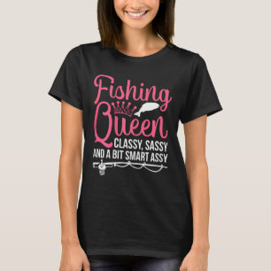 Women Fishing For Girls Fish B Fishing  T-Shirt