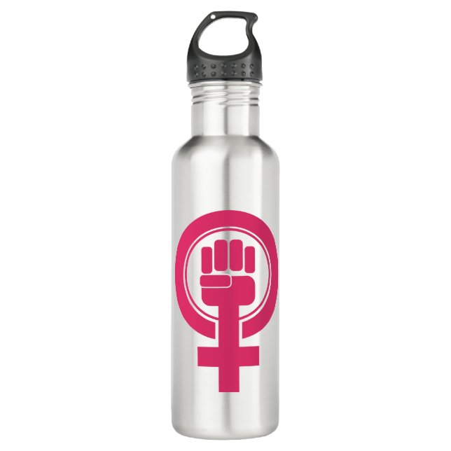 Women Fist Resist Symbol 710 Ml Water Bottle (Front)