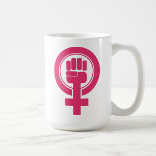 Women Fist Resist Symbol Coffee Mug